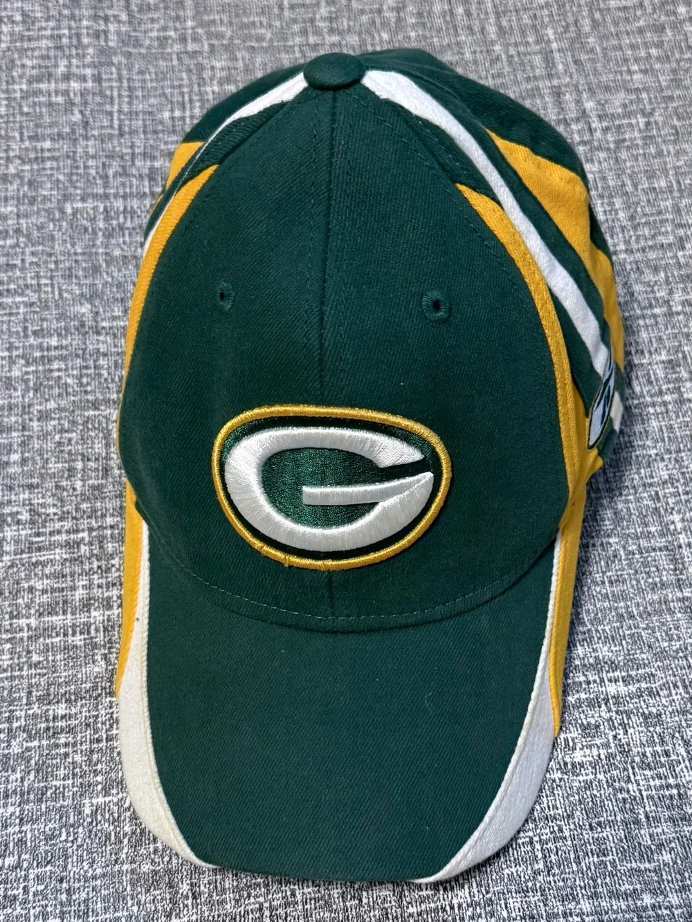 NFL Green Bay Packers Green/Gold Team Logo Baseball Cap - Official Fan Hat OSFM